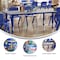 Flash Furniture Rectangle Preschool Table, Bl, 23.625" W x 47.25" L, Plastic, Steel, Blue YU-YCY-060-RECT-TBL-BLUE-GG - alternate 2
